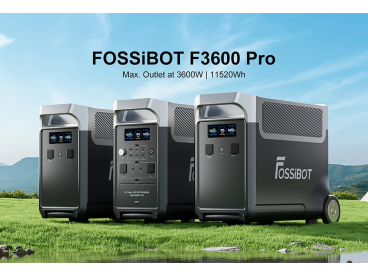 FOSSiBOT F3600 Pro hordozható erőmű – 3600 W, 3840 Wh, LiFePO4, UPS