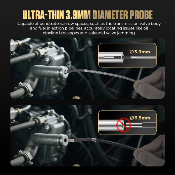 AUTOOL SVB408 3,9 mm-es 360° négyirányú autóipari endoszkóp kamera